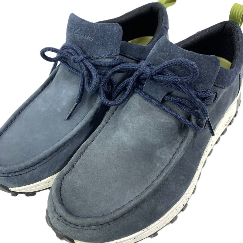 Clarks(クラークス)　　トレックウォーリー　27cm ネイビー　26166618  メンズ シューズ 未使用保管品 【101060572003】