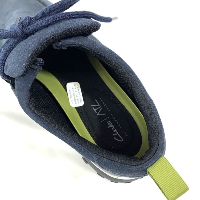 Clarks(クラークス)　　トレックウォーリー　27cm ネイビー　26166618  メンズ シューズ 未使用保管品 【101060572003】
