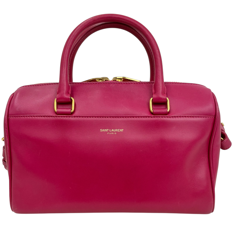 SAINT LAURENT レザー ベイビーダッフル 330958 ピンク 2wayバッグ サンローラン 【101060792007】