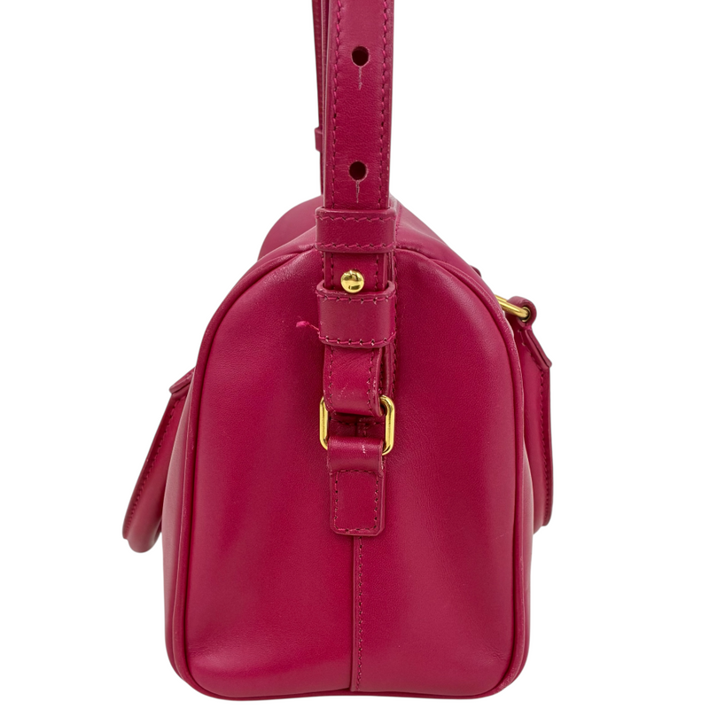 SAINT LAURENT レザー ベイビーダッフル 330958 ピンク 2wayバッグ サンローラン 【101060792007】