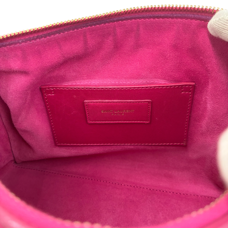 SAINT LAURENT レザー ベイビーダッフル 330958 ピンク 2wayバッグ サンローラン 【101060792007】