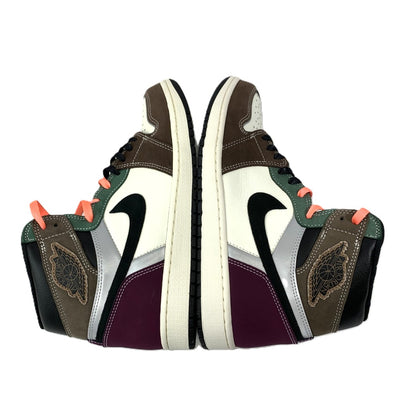 NIKE(ナイキ)　エアジョーダン 1　レトロ　ハイ OG ハンドクラフテッド　DH3097-001  28cm ブラック×ブラウン×ダークチョコレート×グリーン 【101060794003】