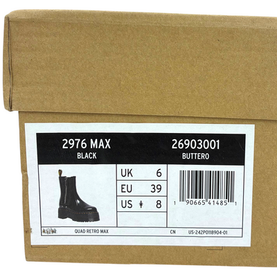 Dr.Martens チェルシーブーツ 2976MAX 26903001 サイズUK6(約25cm相当) ブラック ドクターマーチン 【101060838007】
