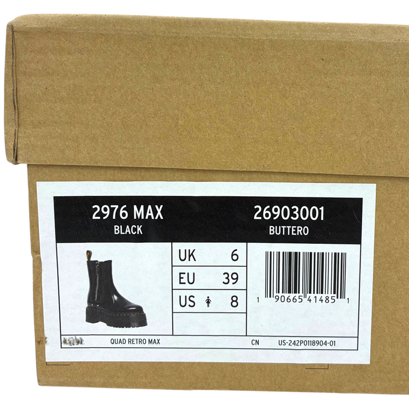Dr.Martens チェルシーブーツ 2976MAX 26903001 サイズUK6(約25cm相当) ブラック ドクターマーチン 【101060838007】