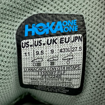 WTAPS×HOKA ONE ONE Anacapa Low GTX(アナカパロー ゴアテックス) 1155397 サイズ27.5cm オリーブドラブ ダブルタップス×ホカオネオネ 【101060859002】