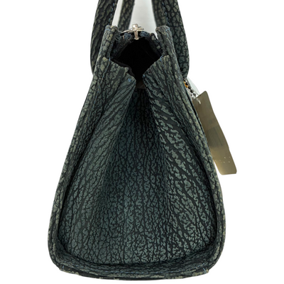 定価30万以上！JRA公認！貴重‼️シャークスキンダークグリーン ハンドバッグ JRA MARC SHARK SKIN HAND BAG MADE IN JAPAN/JRAマーク付