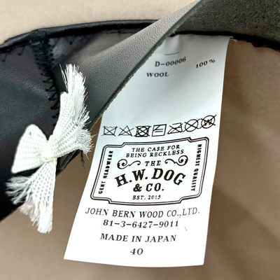 THE H.W.DOG&CO. FRONT-H ウールハット サイズ40(60cm) 【101061020002】