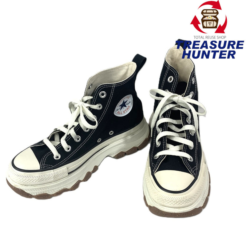 CONVERSE(コンバース) オールスター トレックウェーブスニーカー サイズ24.5cm ブラック×ホワイト ISD662 シューズ 【101061239003】