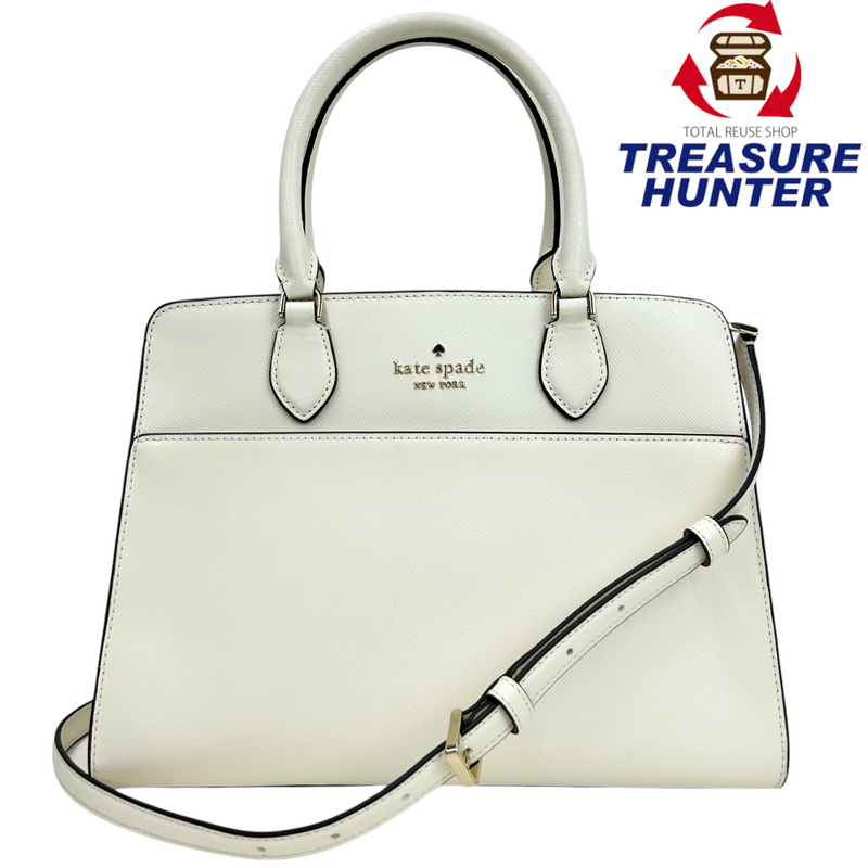 kate spade マディソン ミディアム サッチェル KA4620_KC436 ホワイト 2wayバッグ ケイトスペード 【101061247002】
