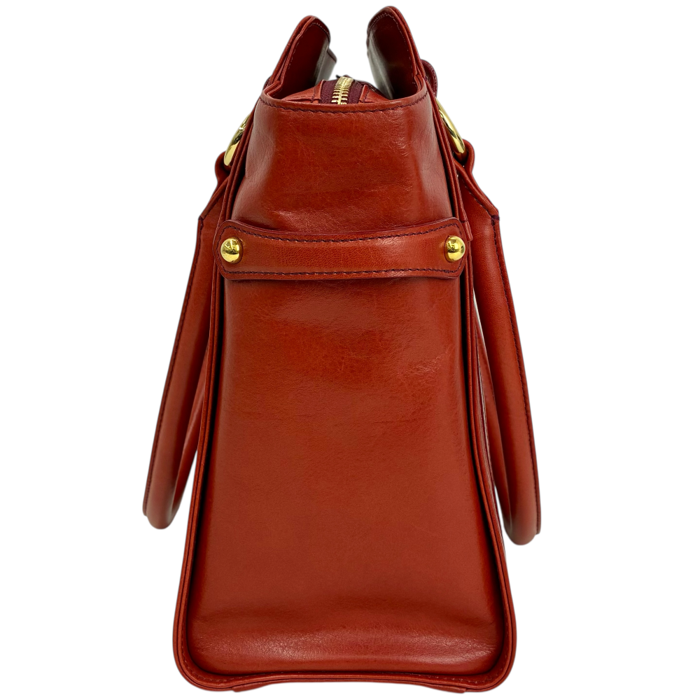 濱野皮革工藝 HAMANO スパイス ラージトートバッグ 18-67630 レッド