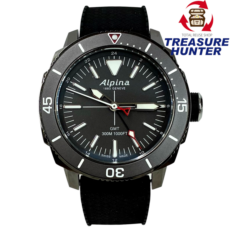 Alpina シーストロング ダイバー GMT クォーツ 腕時計 AL247X4TV6 30気圧防水 アルピナ 【101061539002】
