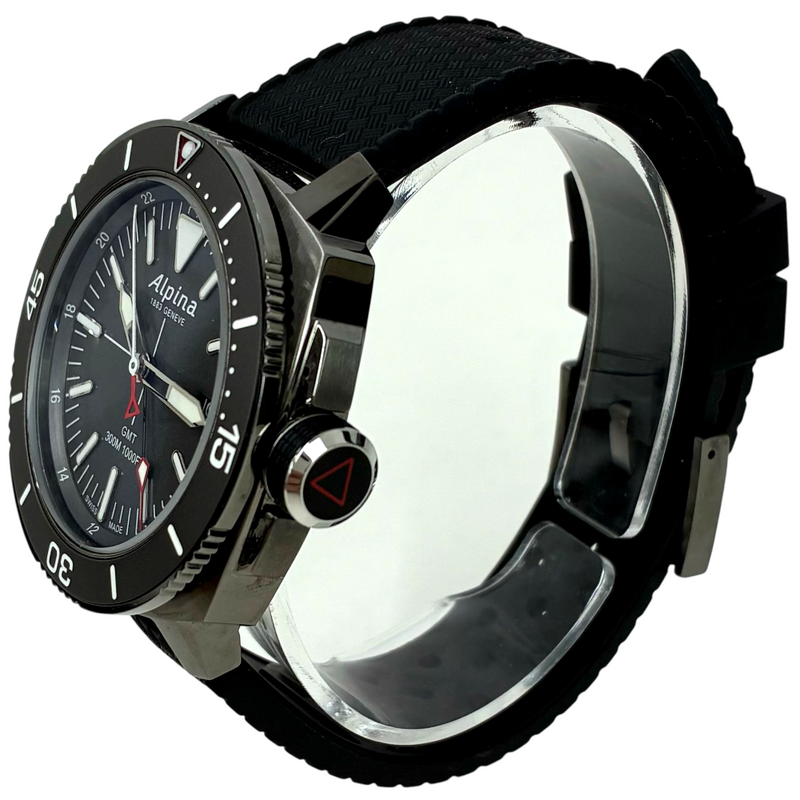 Alpina シーストロング ダイバー GMT クォーツ 腕時計 AL247X4TV6 30気圧防水 アルピナ 【101061539002】