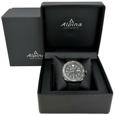 Alpina シーストロング ダイバー GMT クォーツ 腕時計 AL247X4TV6 30気圧防水 アルピナ 【101061539002】