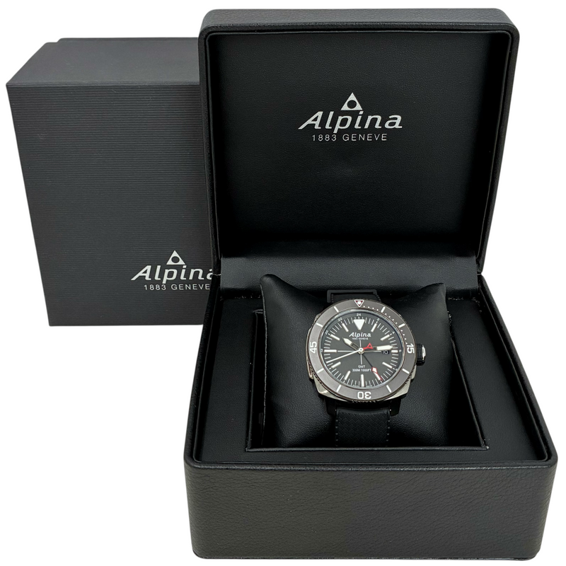 Alpina シーストロング ダイバー GMT クォーツ 腕時計 AL247X4TV6 30気圧防水 アルピナ 【101061539002】