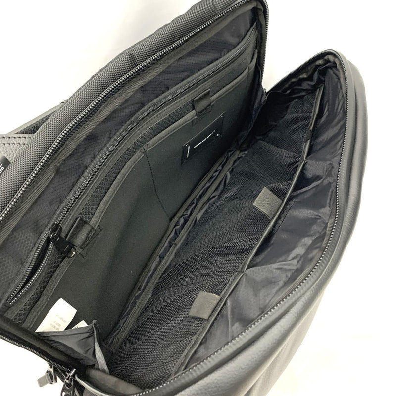 BROSKI AND SUPPLY(ブロスキーアンドサプライ) リュック Adjust-pack ウォータープルーフ レザー ブラック BBOM-926 メンズ バッグ 【101061722005】