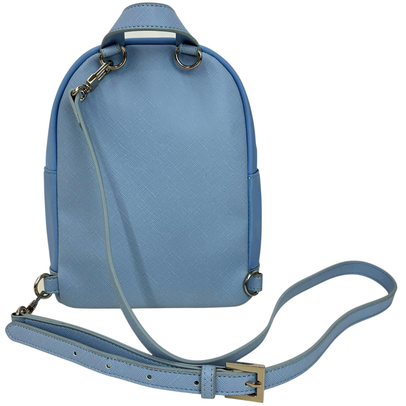 A BATHING APE APE HEAD PATCH MINI DAYPACK サックス リュック アベイシングエイプ 【101061973008】