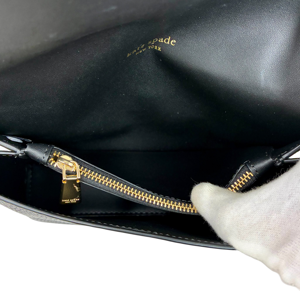 kate spade ノット フラップ チェーンクロスボディ KH154-001 ブラック