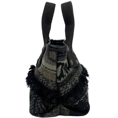 sacai×Eric Haze Jacquard Tote Small ジャガードトートバッグ ブラック 23SS サカイ 【101062146007】
