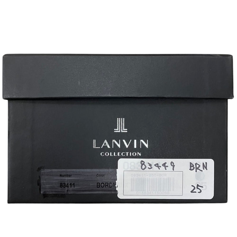 LANVIN スリッポンドレスシューズ 83449 サイズ25cm ブラウン ランバン 【101062204006】