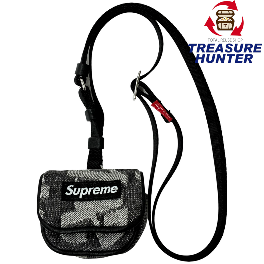 Supreme Fat Tip Jacquard Denim AirPod Case ブラック 22SS イヤホン