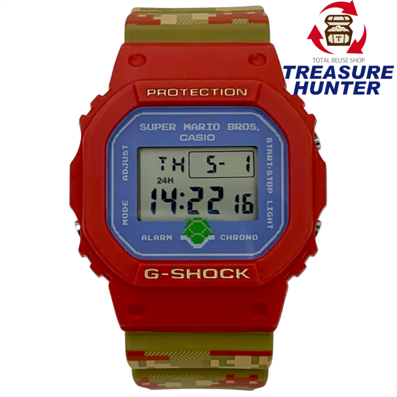CASIO×SUPER MARIO BROTHERS G-SHOCK 腕時計 DW-5600SMB-4JR 20気圧防水 カシオ×スーパーマリオブラザーズ 【101062248006】