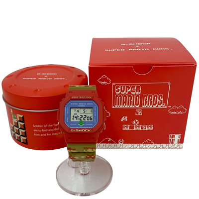 CASIO×SUPER MARIO BROTHERS G-SHOCK 腕時計 DW-5600SMB-4JR 20気圧防水 カシオ×スーパーマリオブラザーズ 【101062248006】