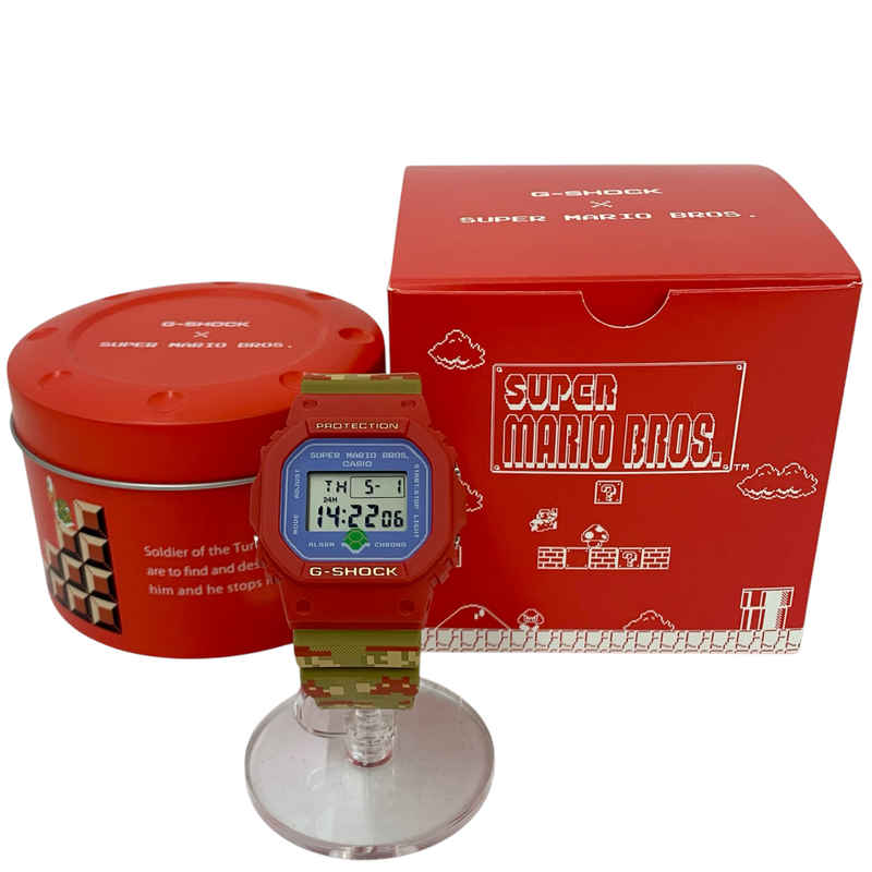 CASIO×SUPER MARIO BROTHERS G-SHOCK 腕時計 DW-5600SMB-4JR 20気圧防水 カシオ×スーパーマリオブラザーズ 【101062248006】