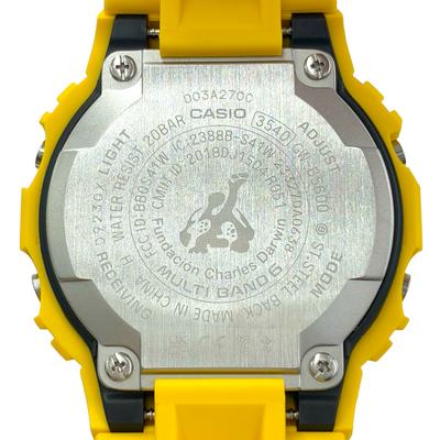 CASIO チャールズ・ダーウィン財団コラボ G-SHOCK 電波ソーラー腕時計 GW-B5600CD-9JR イエロー カシオ 【101062249006】