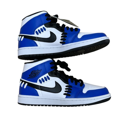 未使用品 紙タグ付き NIKE ウィメンズ エアジョーダン1 ミッド "シスターフッド CV0152-401 ブルー 26.5cm 箱 替え紐付き 【101062256002】