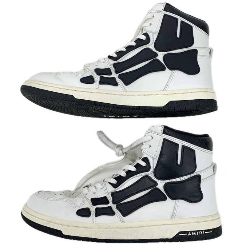 AMIRI Skel Top Hi(スケル トップ ハイ) MFS002 111 サイズ27cm ホワイト×ブラック ハイカットスニーカー アミリ 【101062424008】