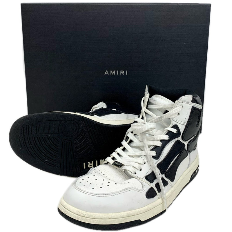 AMIRI Skel Top Hi(スケル トップ ハイ) MFS002 111 サイズ27cm ホワイト×ブラック ハイカットスニーカー アミリ 【101062424008】