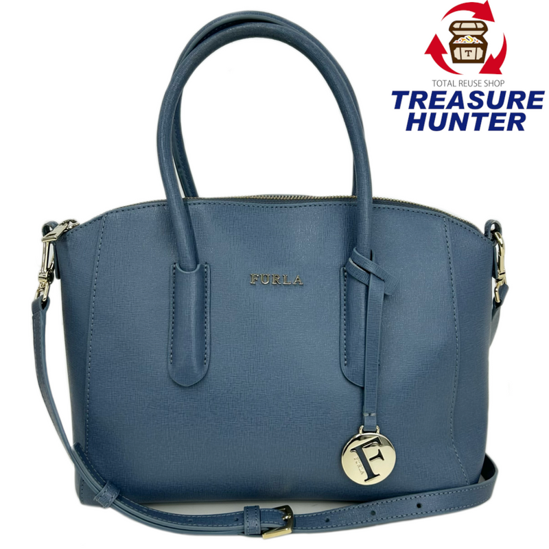 FURLA 2wayミニハンドバッグ ブルー ショルダーバッグ フルラ 【101062433006】