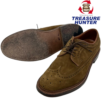 Alden LONG WING BLUCHER ドレスシューズ 9794 サイズUK9(約27cm相当) ブラウン スエード オールデン 【101062514008】