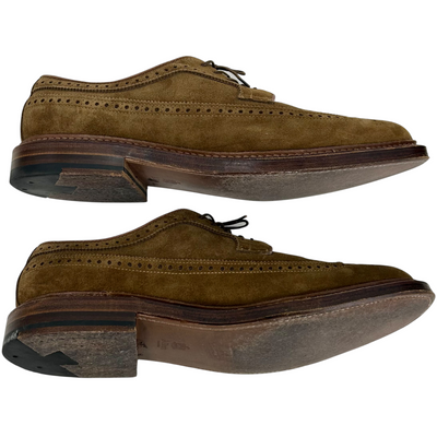 Alden LONG WING BLUCHER ドレスシューズ 9794 サイズUK9(約27cm相当) ブラウン スエード オールデン 【101062514008】