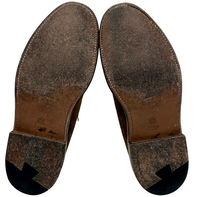 Alden LONG WING BLUCHER ドレスシューズ 9794 サイズUK9(約27cm相当) ブラウン スエード オールデン 【101062514008】