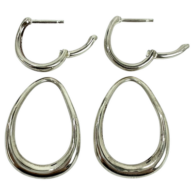 GEORG JENSEN オフスプリングコレクション フープピアス 10012754 シルバー 18年発売 ジョージ ジェンセン 【101062559002】