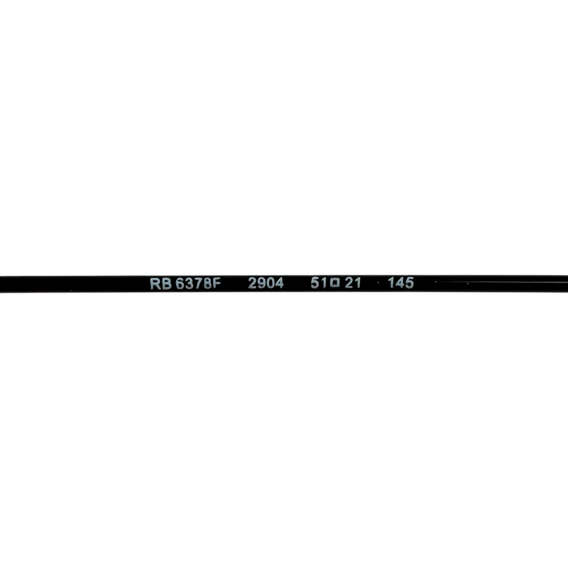 Ray-Ban RB 6378F メガネフレーム 2904 51□21 145 マットブラック レイバン 【101062711008】