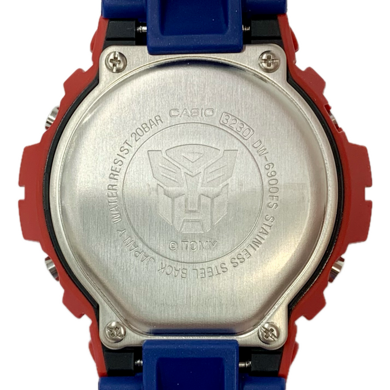 CASIO×TRANSFORMERS G-SHOCK DW-6900TF マスターオプティマスプライム レゾナントモード ショックレジスト クォーツ 20気圧防水 カシオ×トランスフォーマー 【101062762008】