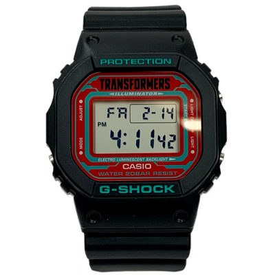 CASIO×TRANSFORMERS G-SHOCK DW-5600TF マスターネメシスプライムレゾナントモード ショックレジスト クォーツ 20気圧防水 カシオ×トランスフォーマー 【101062763008】