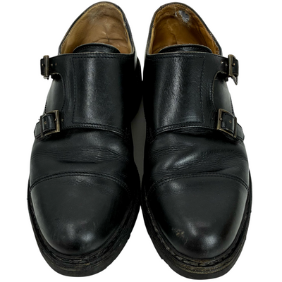 Paraboot WILLIAM ダブルモンクストラップシューズ 981412 サイズ25cm ブラック パラブーツ 【101062804002】