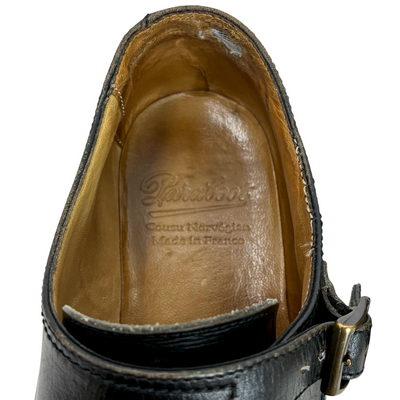 Paraboot WILLIAM ダブルモンクストラップシューズ 981412 サイズ25cm ブラック パラブーツ 【101062804002】