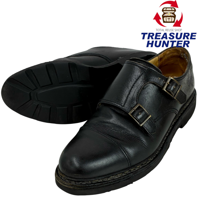 Paraboot WILLIAM ダブルモンクストラップシューズ 981412 サイズ25cm ブラック パラブーツ 【101062804002】