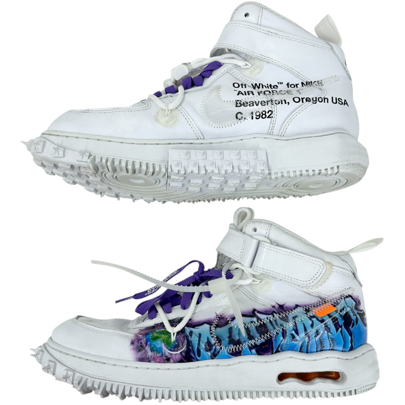 NIKE×Off-White Air Force 1 Mid(エア フォース 1 ミッド) DR0500-100 サイズ28.5cm Graffiti 23年6月発売 ナイキ×オフホワイト 【101062883002】