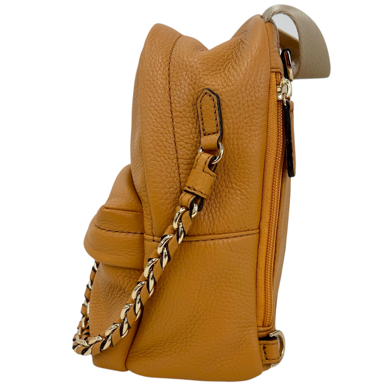 MICHAEL KORS レザー リュック スレイター 30T0G04B0L イエロー マイケルコース 【101062964006】