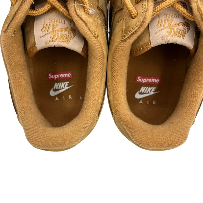 未使用品 Supreme×NIKE AIR FORCE 1 LOW DN1555-200 "Flax/Wheat" 26cm 箱・替え紐付き 【101063022002】
