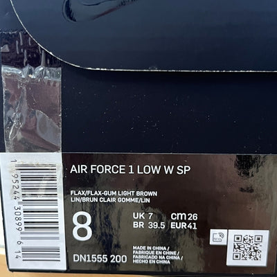 未使用品 Supreme×NIKE AIR FORCE 1 LOW DN1555-200 "Flax/Wheat" 26cm 箱・替え紐付き 【101063022002】