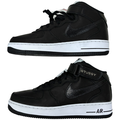 STUSSY×NIKE AIR FORCE 1'07 MID SP(エア フォース 1'07 ミッド SP) DJ7840-001 サイズ27.5cm 22年5月発売 ストゥーシー×ナイキ 【101063065002】