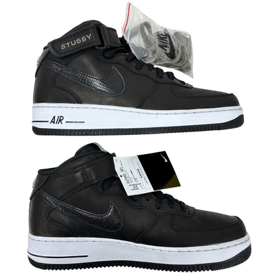 STUSSY×NIKE AIR FORCE 1'07 MID SP(エア フォース 1'07 ミッド SP) DJ7840-001 サイズ27.5cm 22年5月発売 ストゥーシー×ナイキ 【101063065002】