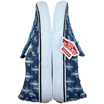 Supreme×Vans Slip On Hole Punch Denim VN0A38DD2DD サイズ27.5cm Blue 20年7月発売 スリッポン シュプリーム×バンズ 【101063109002】