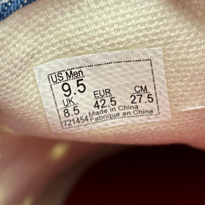 Supreme×Vans Slip On Hole Punch Denim VN0A38DD2DD サイズ27.5cm Blue 20年7月発売 スリッポン シュプリーム×バンズ 【101063109002】
